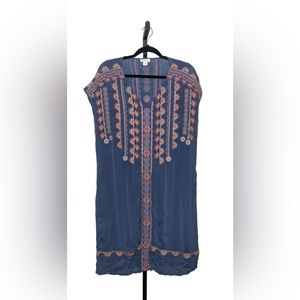 Sundance Catalog Womens Size Medium Dress Embroidered Floral Boho Shift NWOT